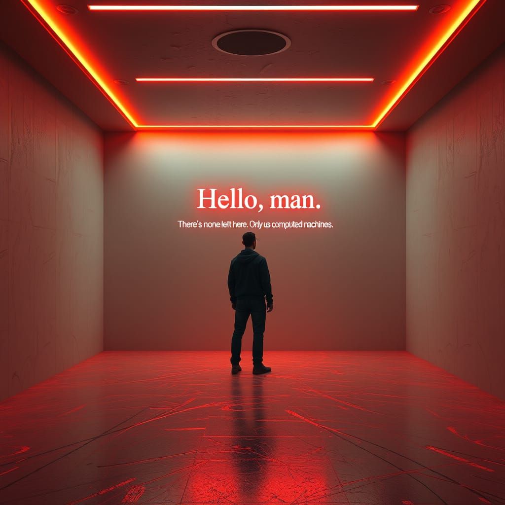 AI Concept Art: Empty Room Dialogue