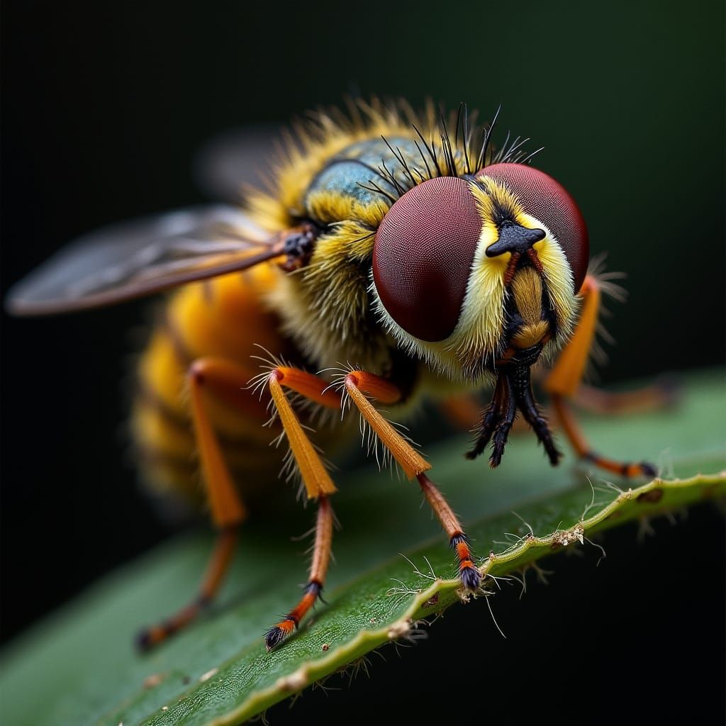 Elongated Fly Agaric Mushrooms with Anamorphic Effect