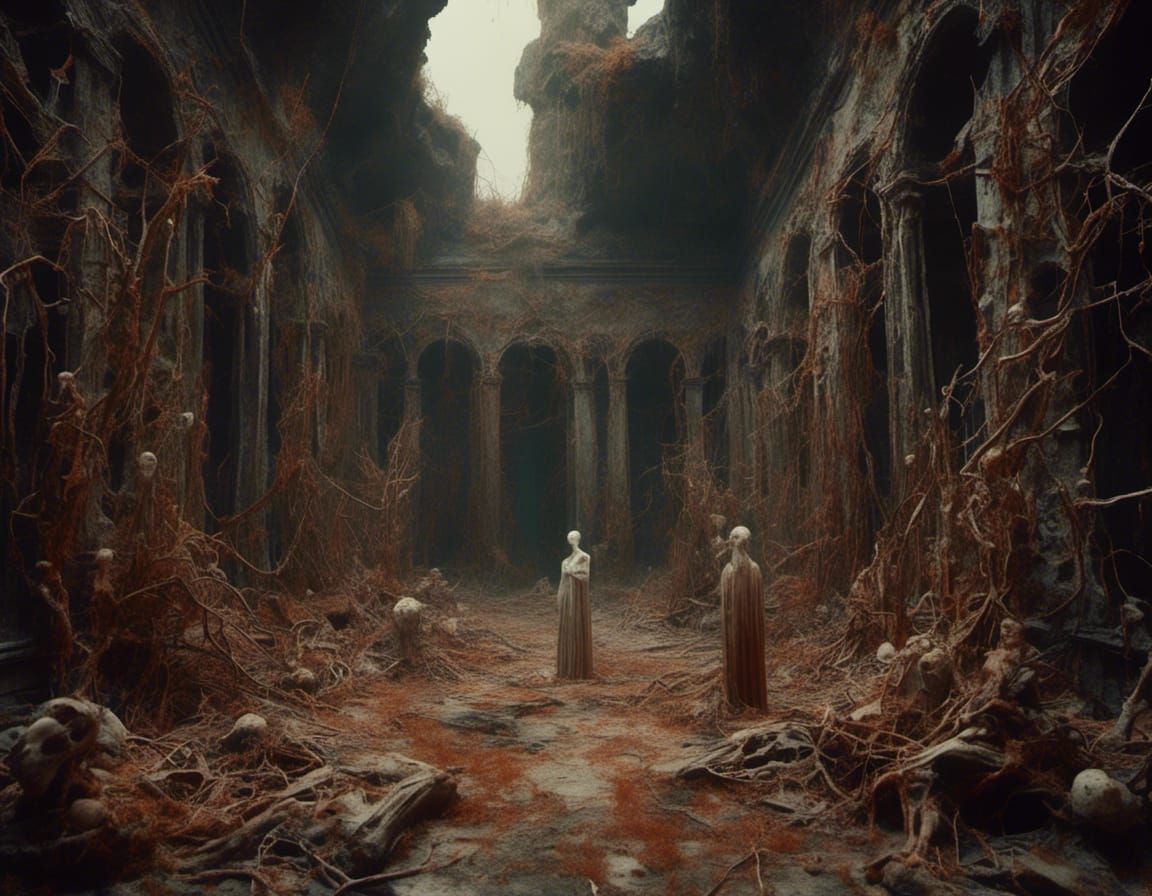 Macabre Angel Model in Beksinski Style