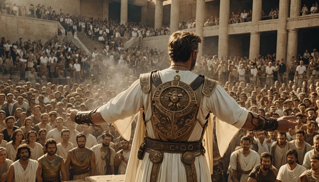 Steampunk Greek Commander Inspires Athens