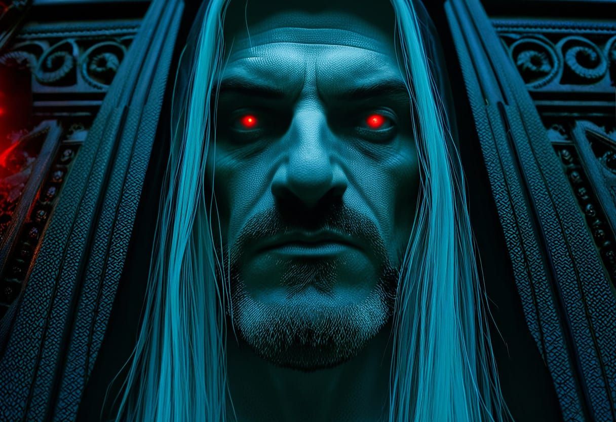 Surreal Cosmic Horror Deity Steps into Throne Room