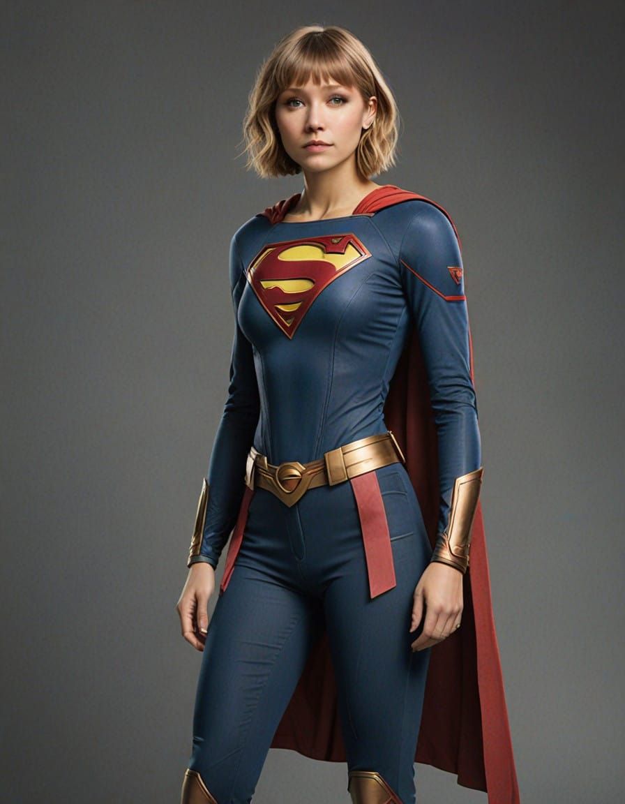 Modern Supergirl Soars in Military Gear