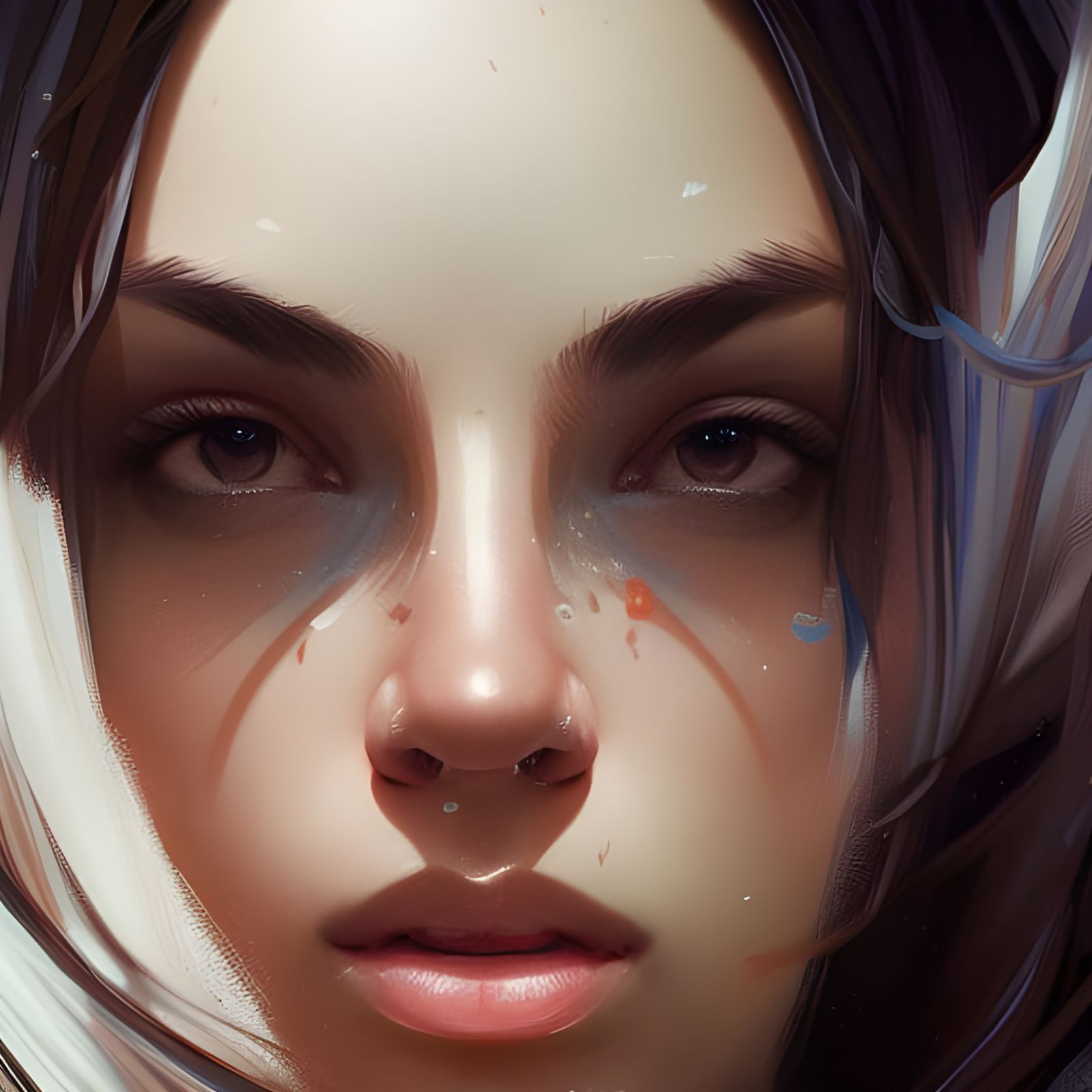 Detailed Portrait of Mru in Digital Art Style