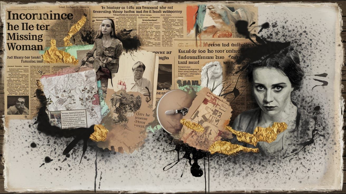 Echoes of Absence: A Haunting Surreal Collage