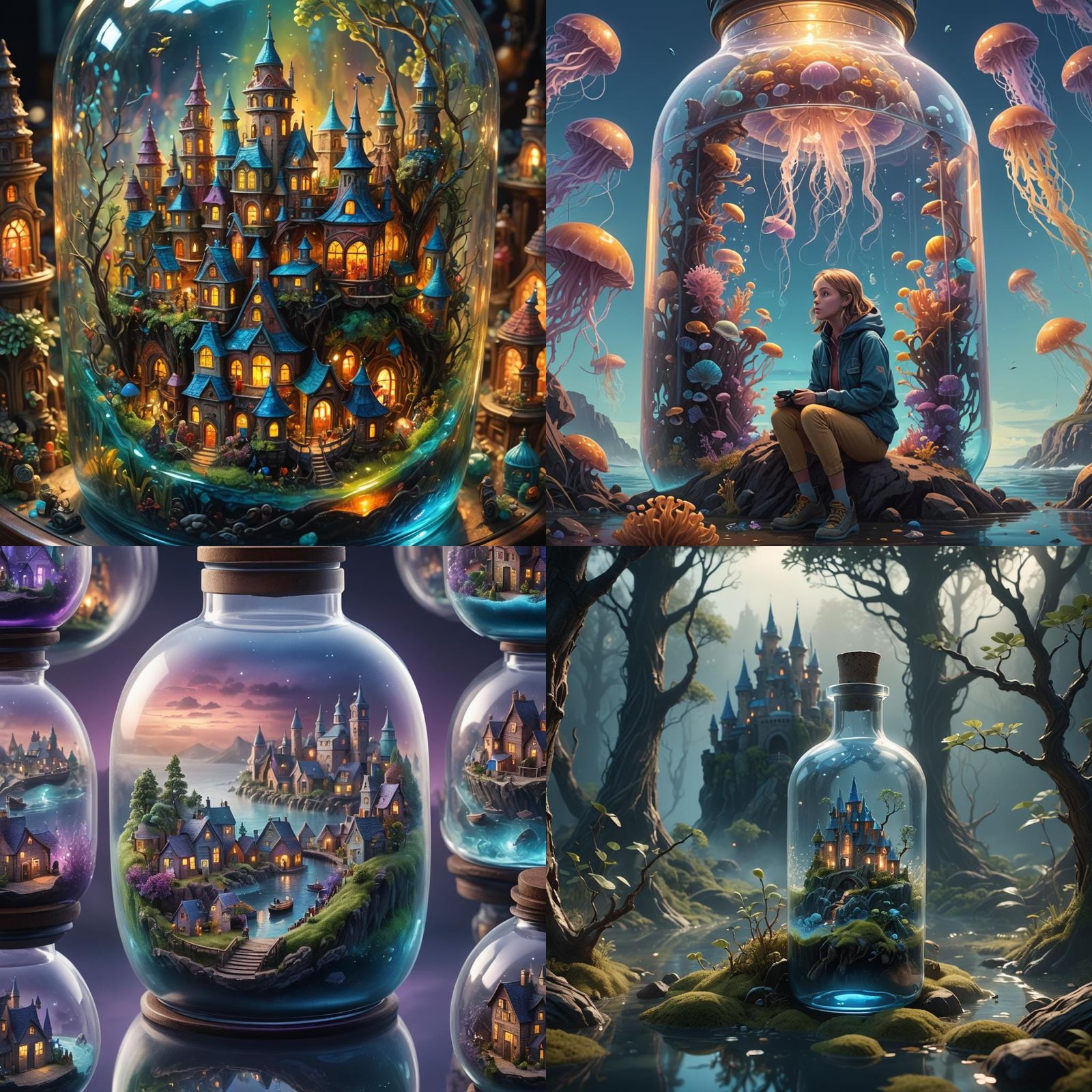 Life in a Bottle: Fantastical Matte Painting