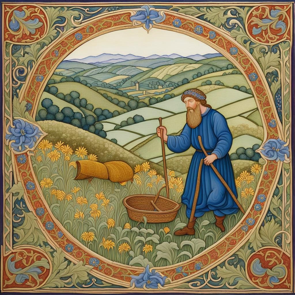 Piers Plowman: Medieval Manuscript Illumination in Gouache