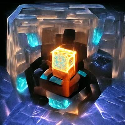 Glowing Tesseract: A Futuristic Geometric Wonder