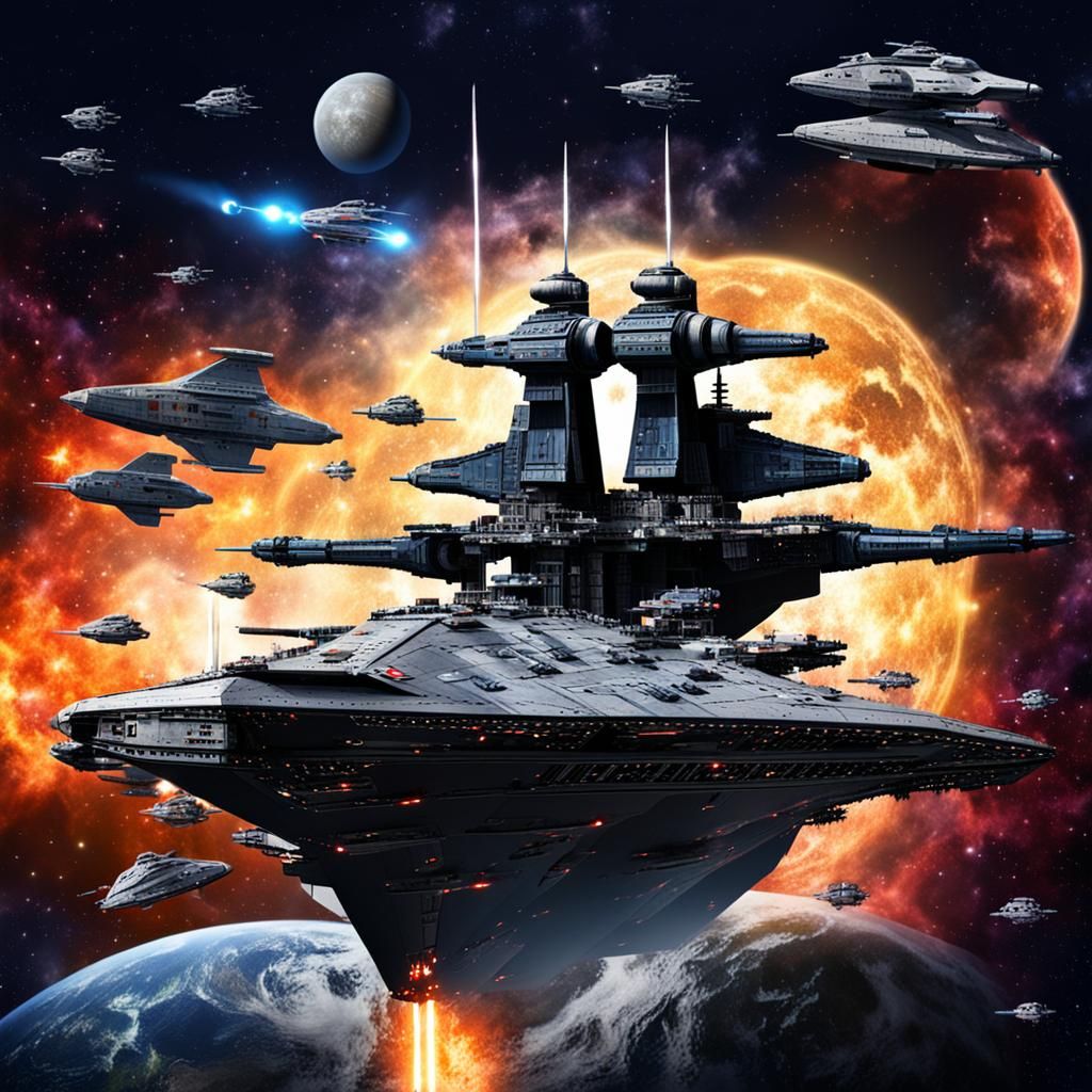 Epic Space Battle with Battleships