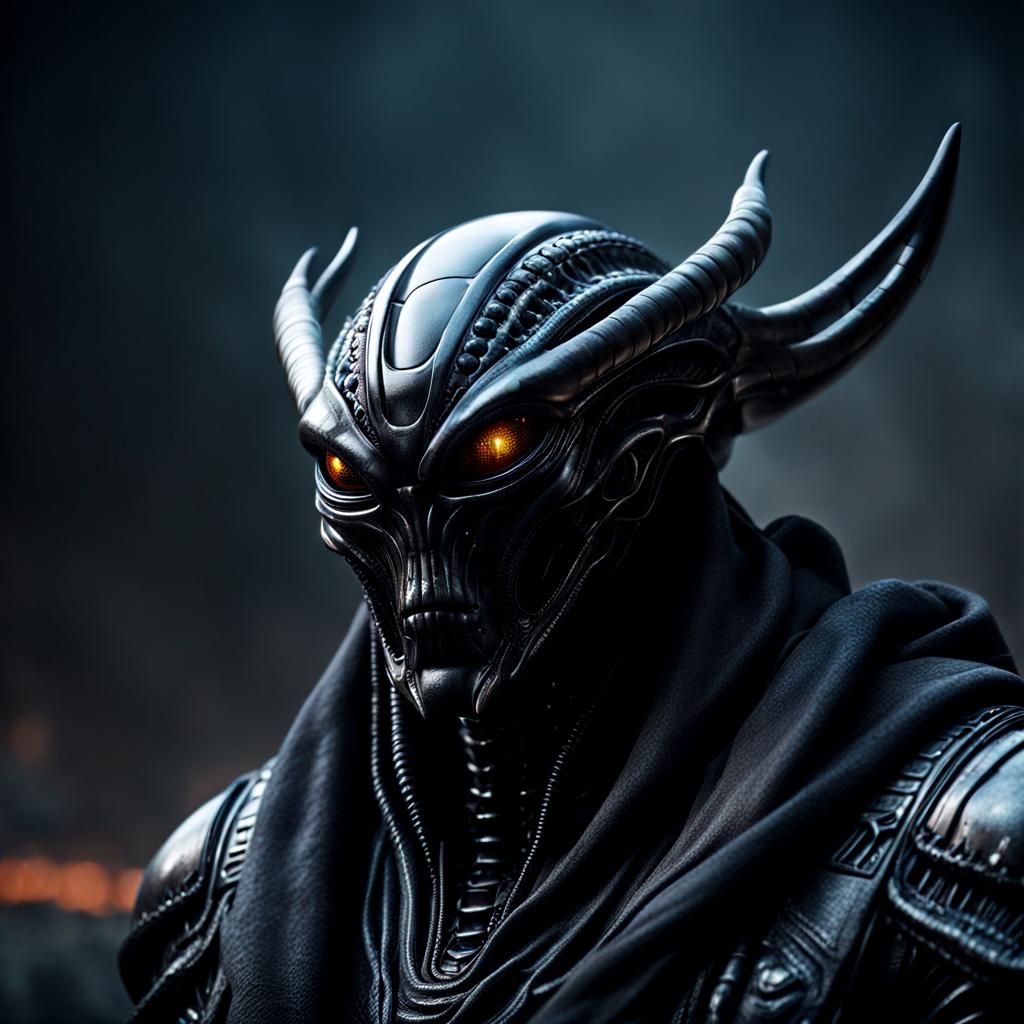 Alien Creature on a Foreign Planet in Cinematic Style