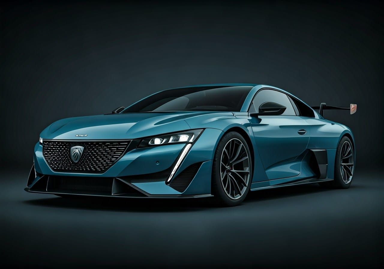 Epic Hypercar Concept in Cinematic 35mm Film Style