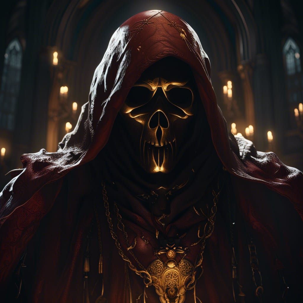 Ghostface in Dark Fantasy Concept Art