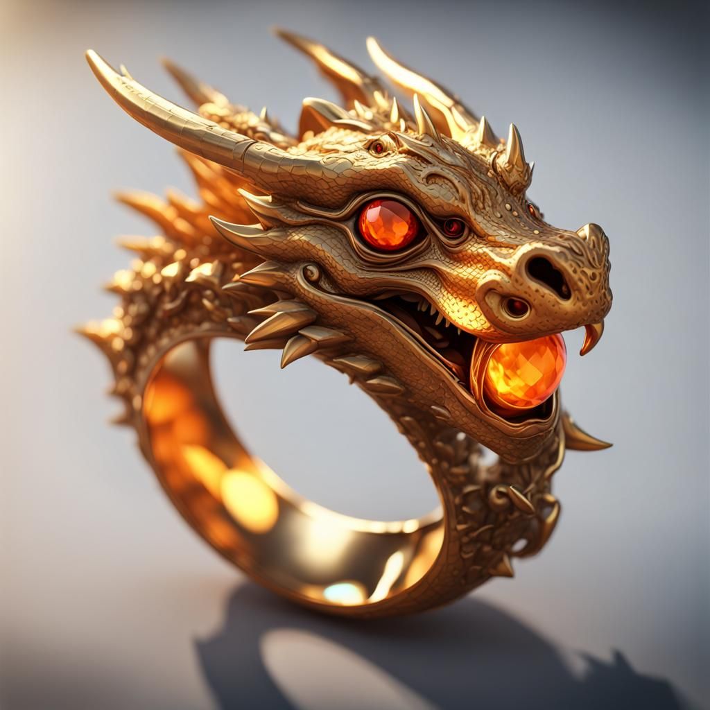 Golden Dragon Ring: 3D Game Cinematic Art