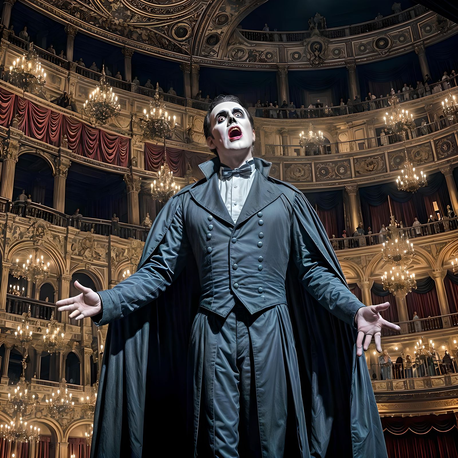 Phantom's Serenade in a Haunted Opera House