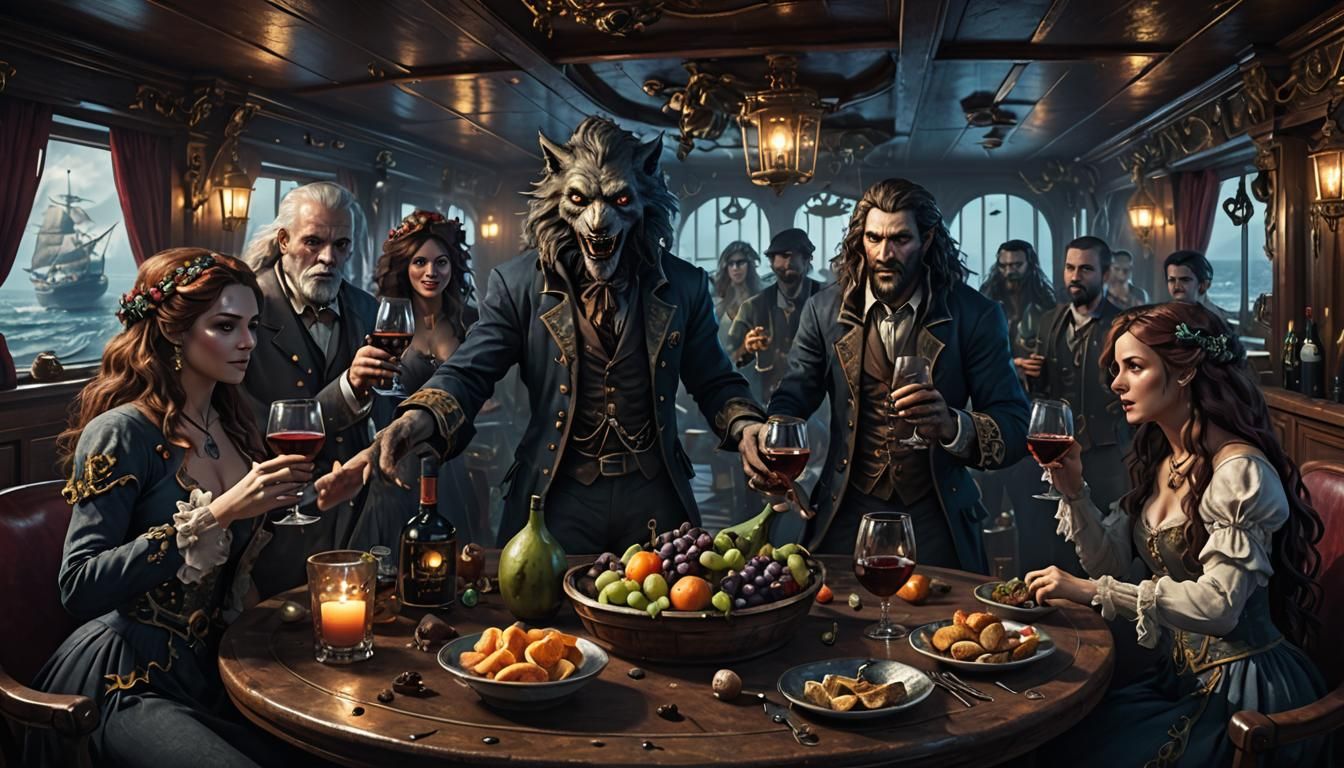 Haunted Ship Party: Ghosts, Werewolves, and Mermaids
