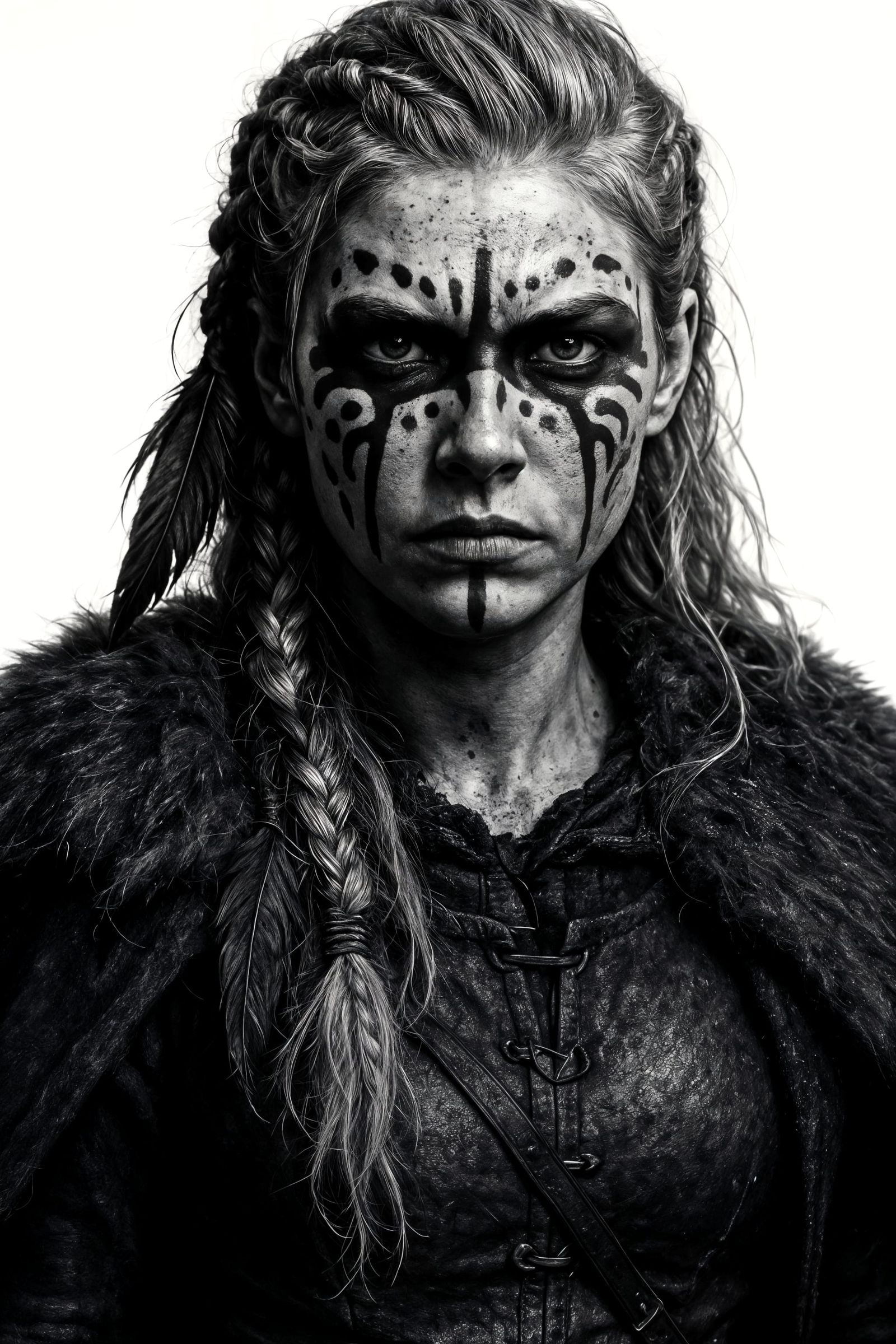 Viking Warrior Woman: Photorealistic Fantasy Portrait