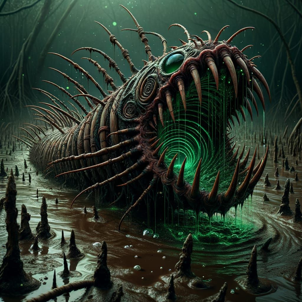 Worm-Like Aberration Emerges from Mangrove Mud