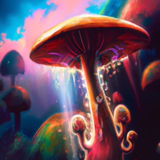 Epic Universe Mushroom Digital Matte Painting