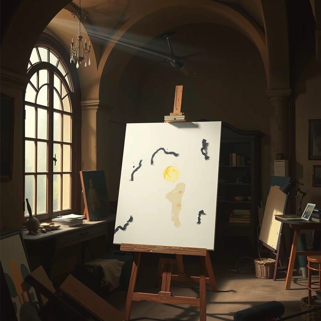 Renaissance Art Studio Masterpiece with Cinematic Lighting