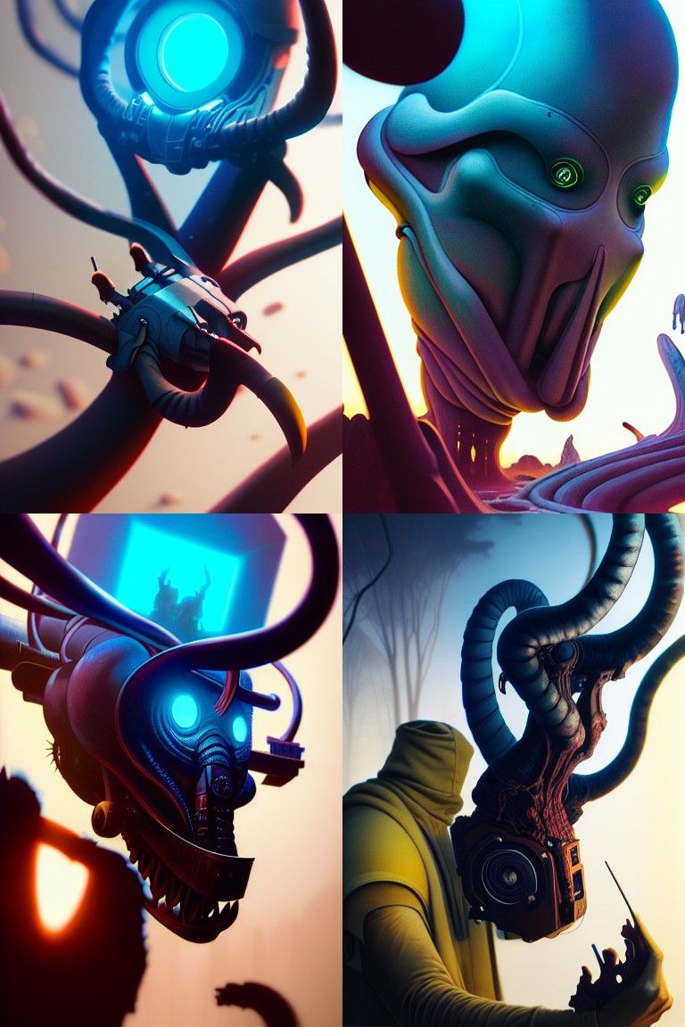 Ominous River Concept Art in Hyper-Realistic Style