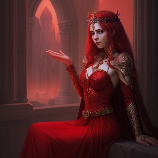 Red Lamia Priestess of Cybele