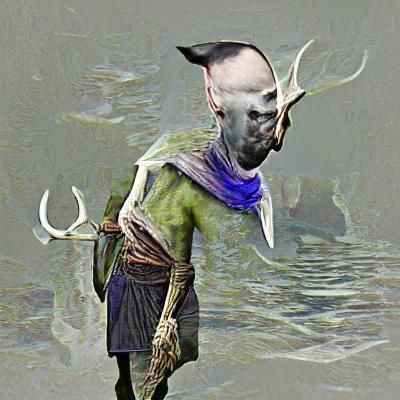 Dunmer Warrior in Volcanic Morrowind Landscape