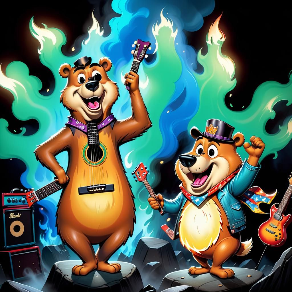 Yogi Bear Rocks Out: Cartoon Metal Concert