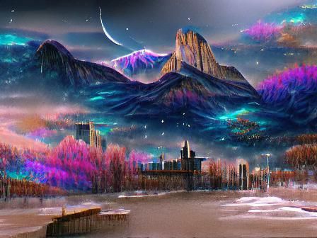 Velaris, City of Dreams: Cosmic Matte Painting