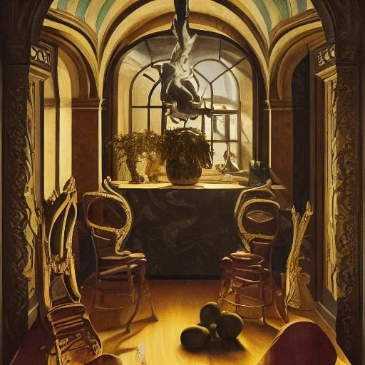 Cursed Chairs and Bananas in Cubist Renaissance Style