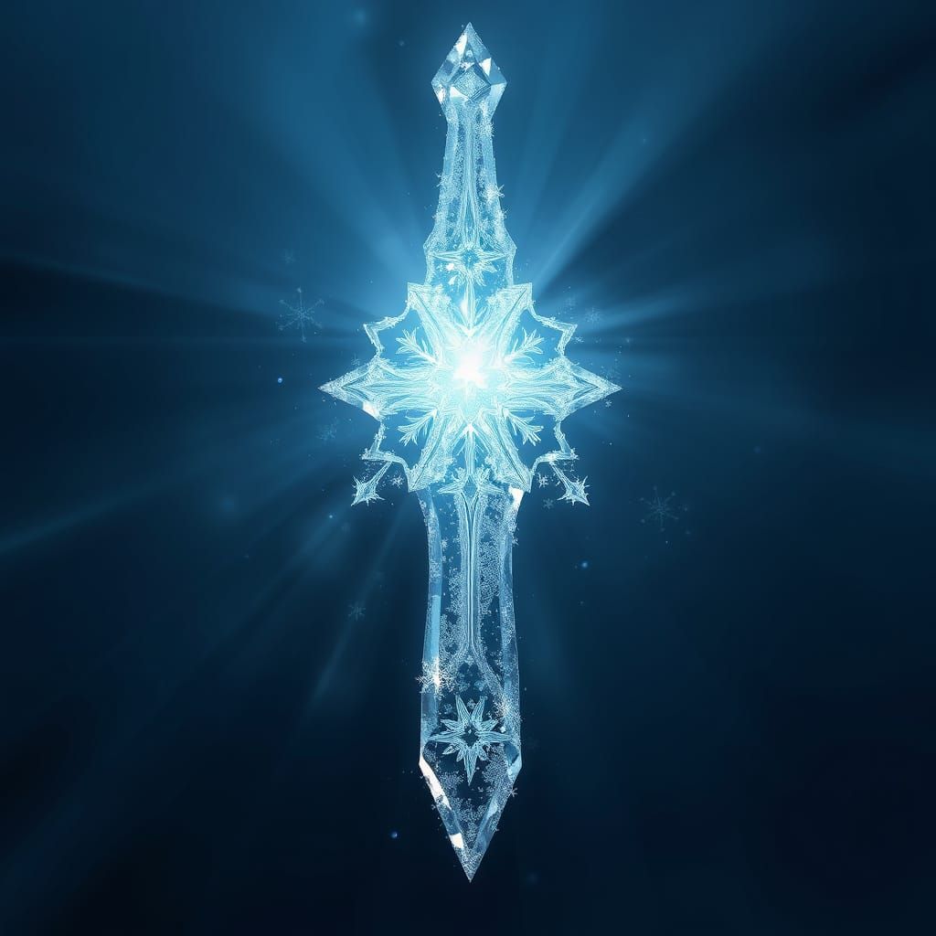 An ice short sword