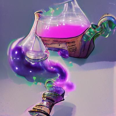 Magical Glowing Potion Bottle