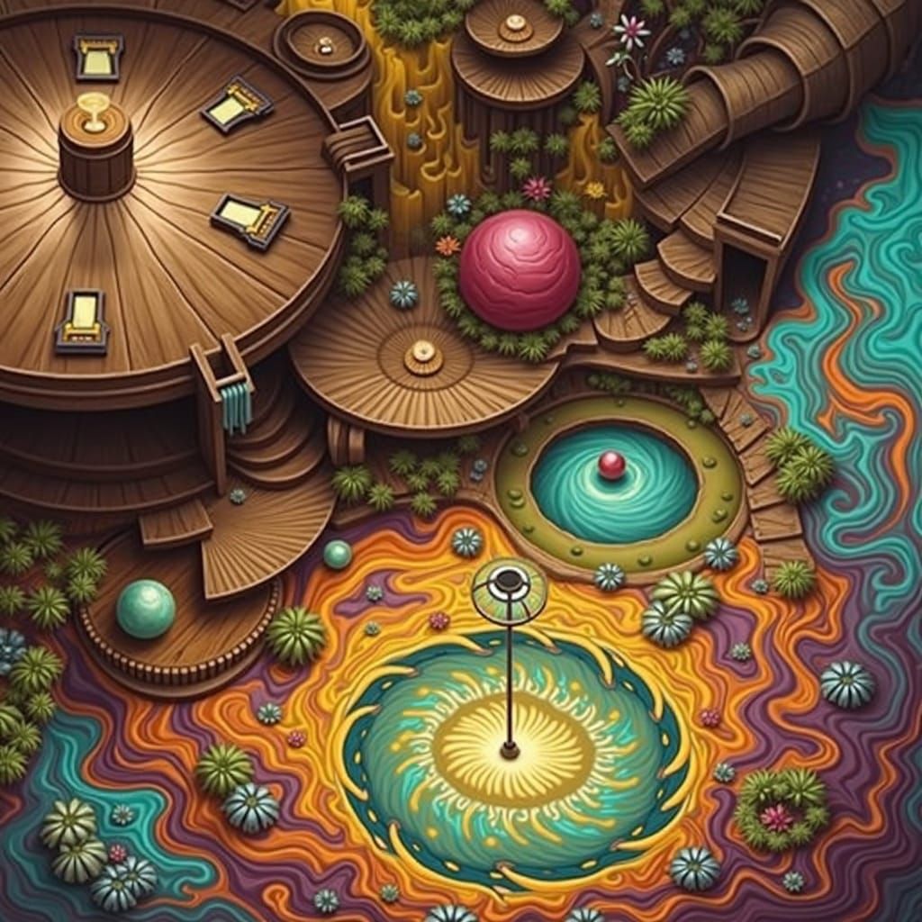 Abstract Swirling Vortex of Motion