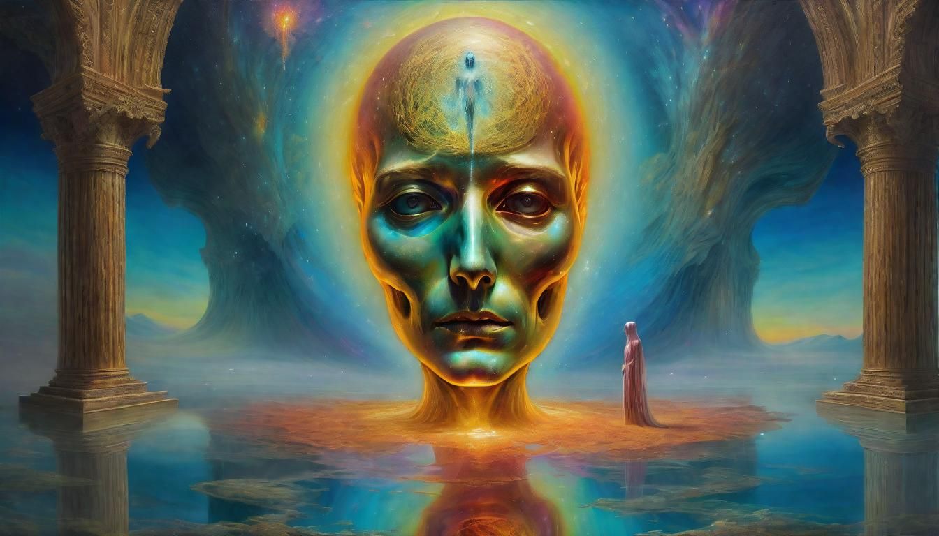 Surreal Phantom of Eternity in Oil on Canvas