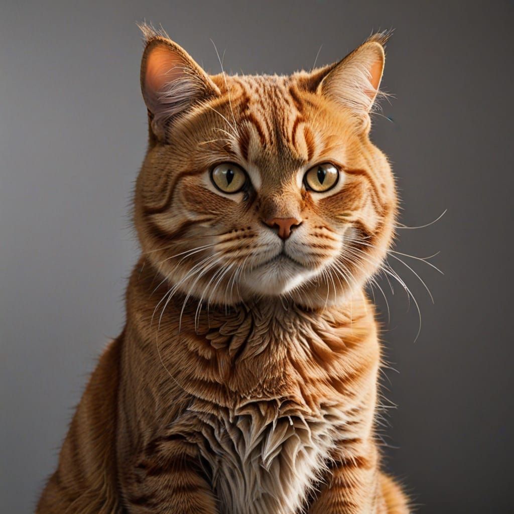 Sassy Tabby Cat in a Comedic Manner