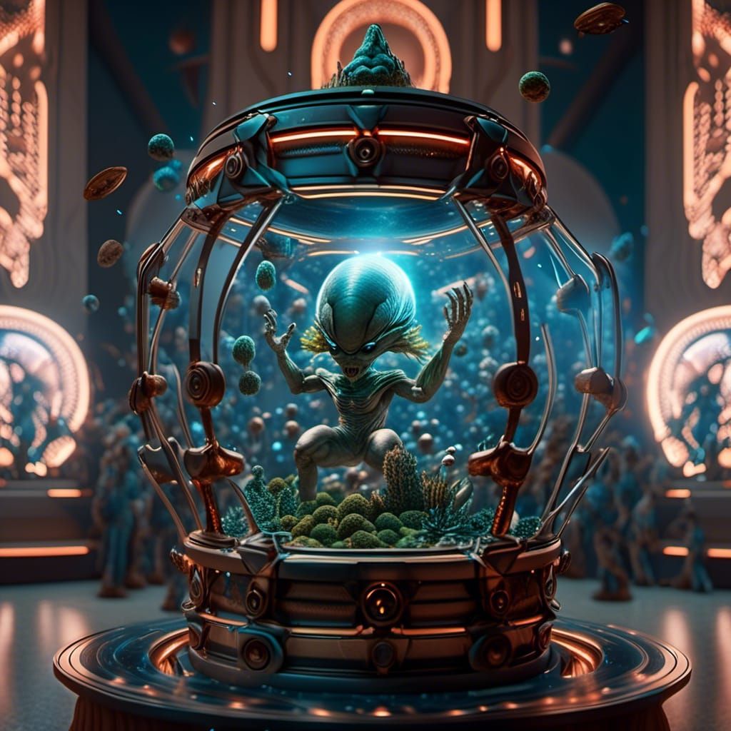 Galactic Dance: Hyperrealistic Bizarre Magical Realism