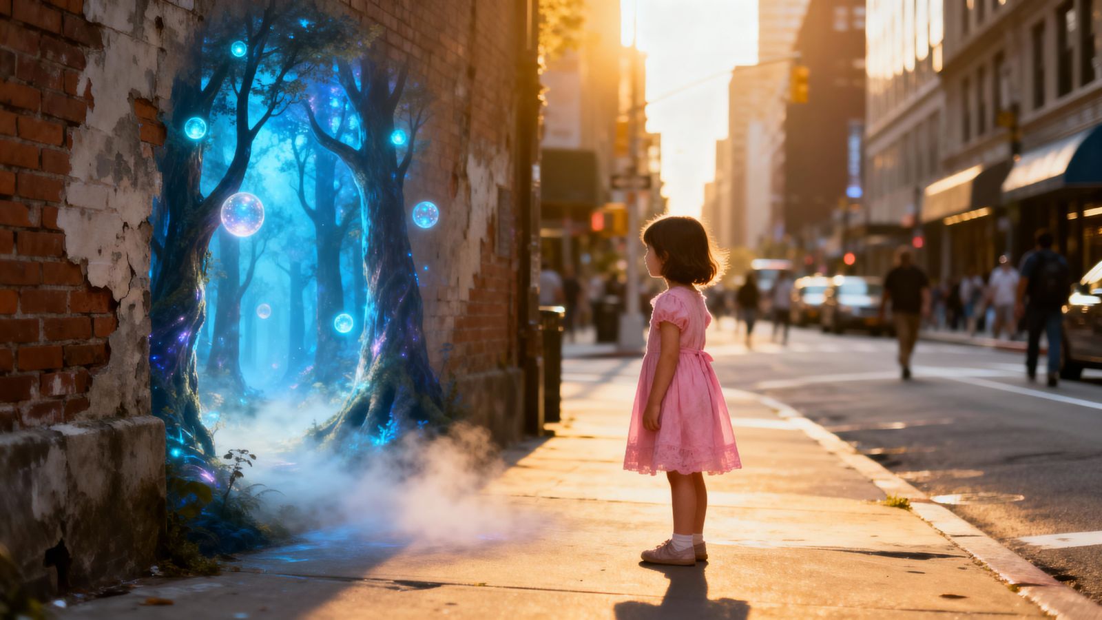 Girl Discovers Mythical Forest Portal in City