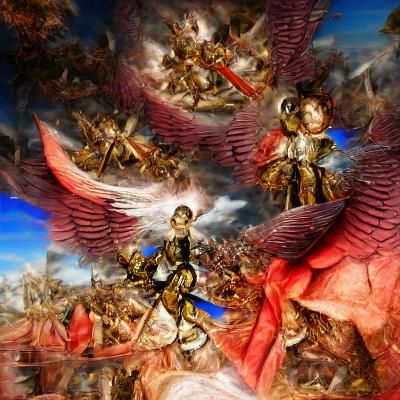 Archangel Michael Leads Heavenly Host in War