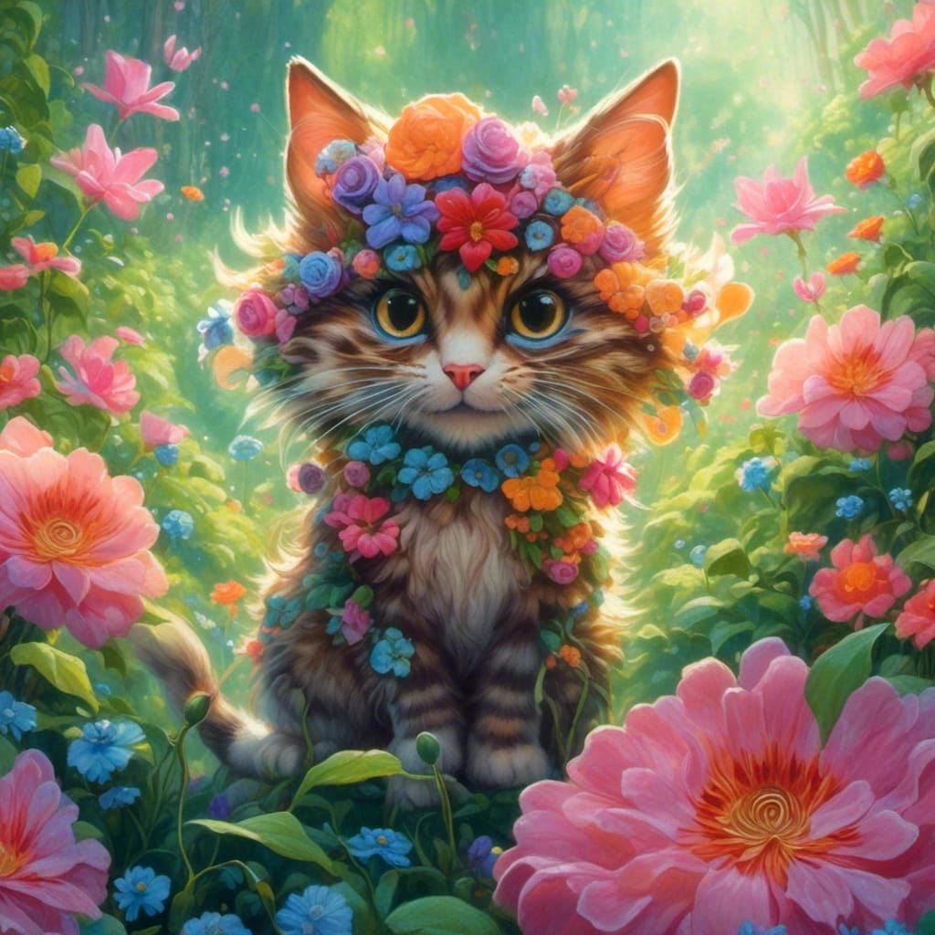 Whimsical Cheshire Cat Ink Sketch in Watercolor Style