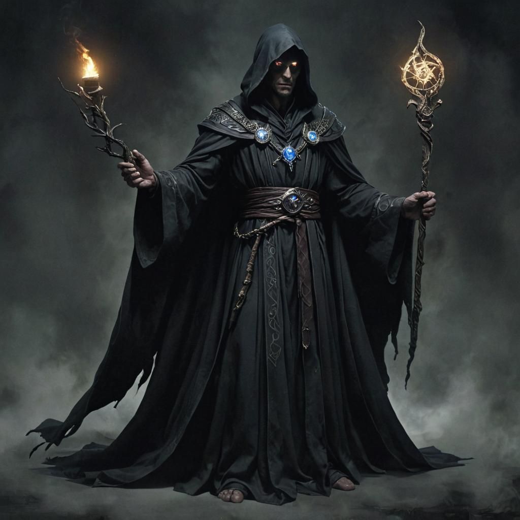 Zarathor the Sorcerer in Ethereal Fantasy Style