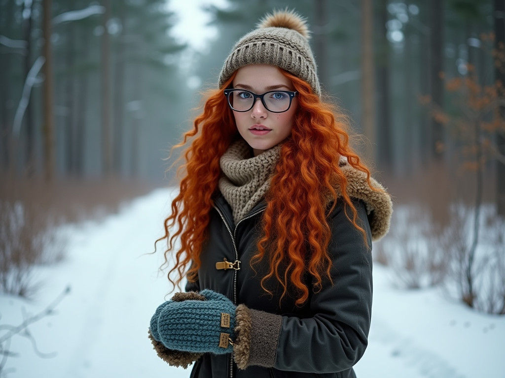 Snowy Appalachia Woman Inspired by Brave