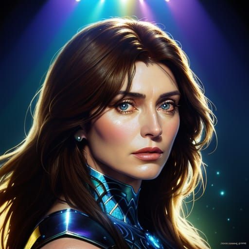 Laura Branigan Portrait in Hyper-Realistic Digital Art