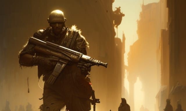 Dark Fantasy Soldier Concept Art in 8K Resolution