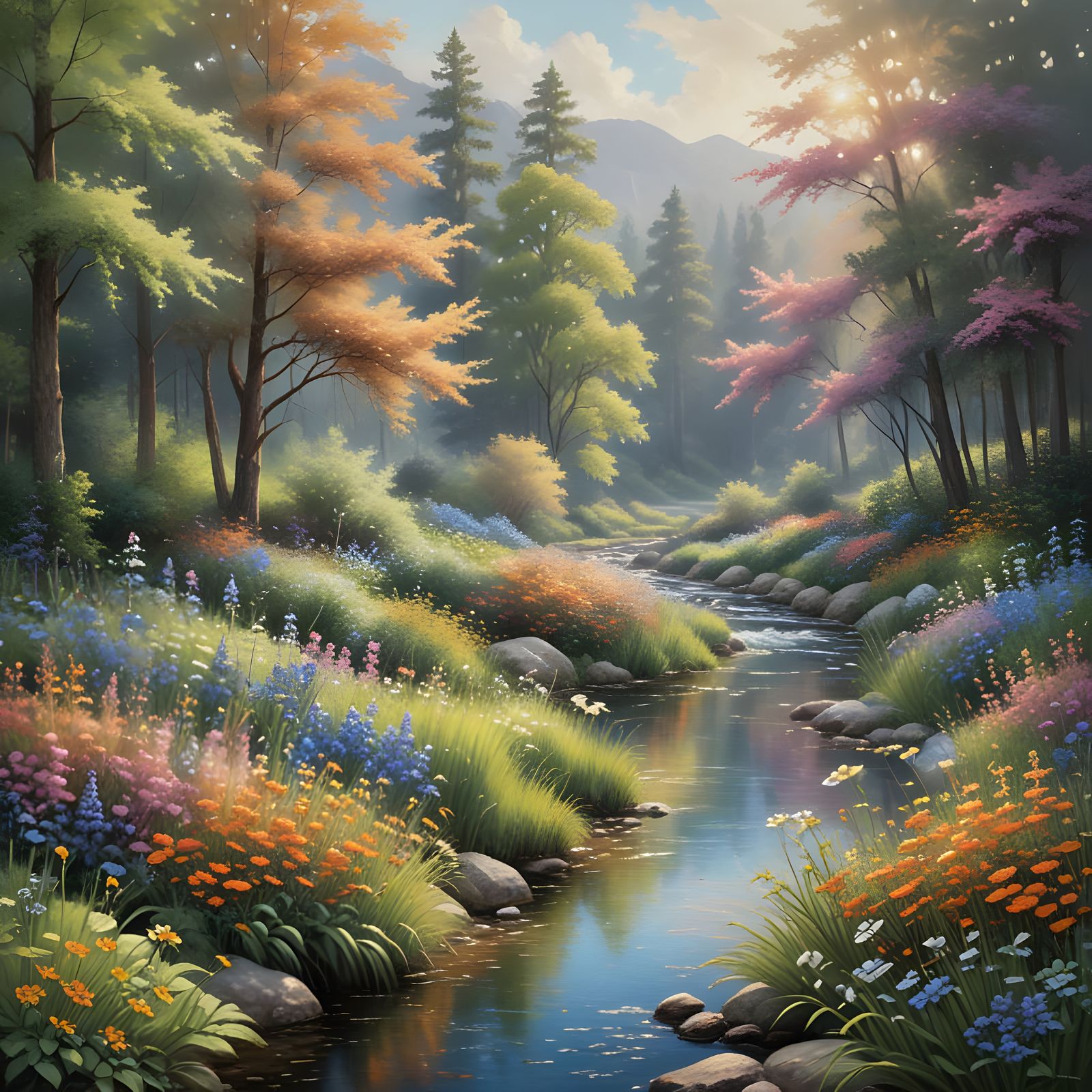 Slightly impressionistic.