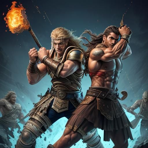 Ares and Zeus: Gods Clash in Epic Battle