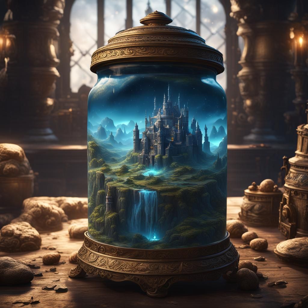 Jar Holding the World: Fantasy Concept Art