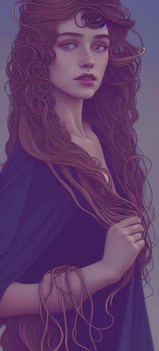 Ethereal Girl: Digital Art Inspired by Fantasy Masters
