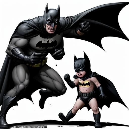 Dynamic Dark Knight Action Scene