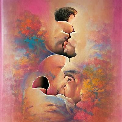 Minimalist Poster Art: Love Between Two Men