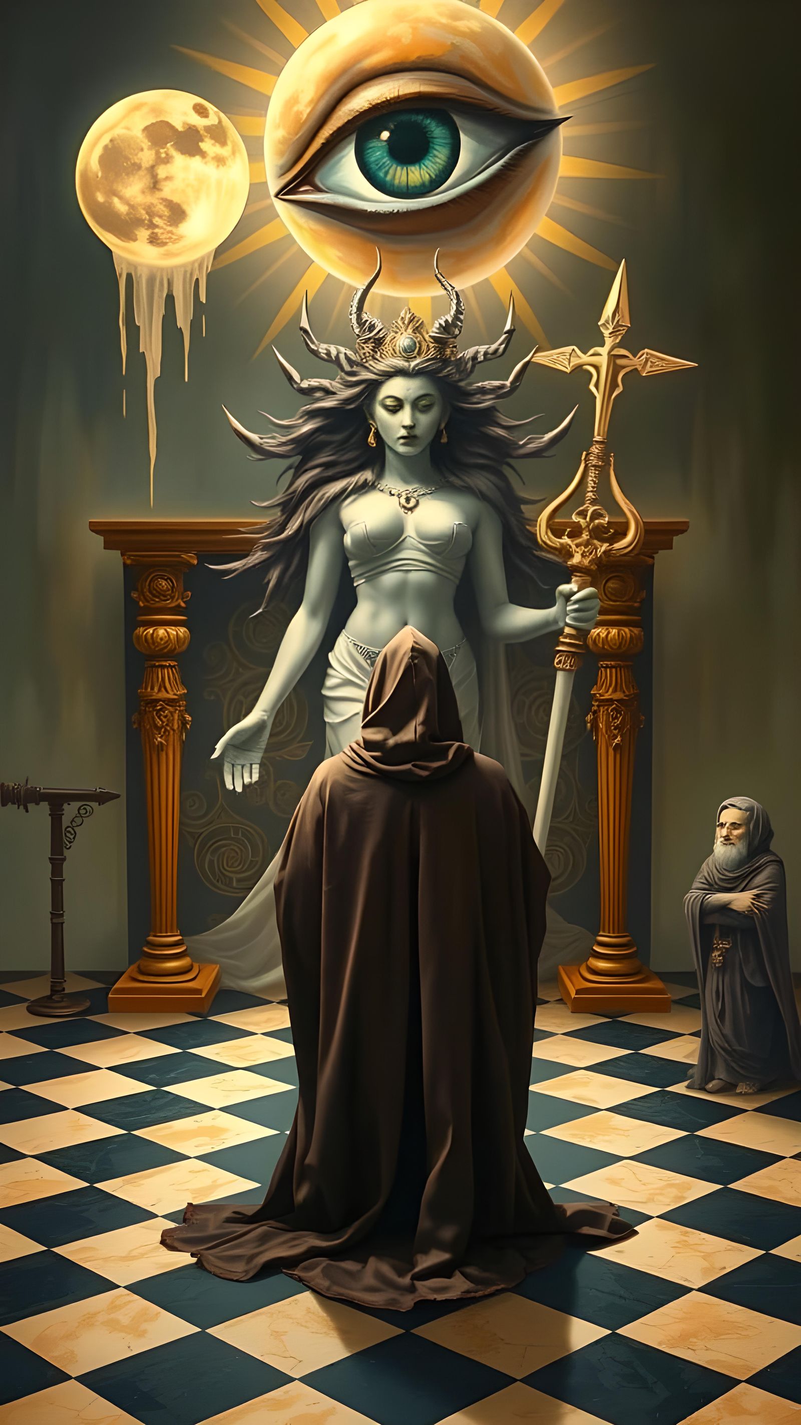 At the foot of the Goddess