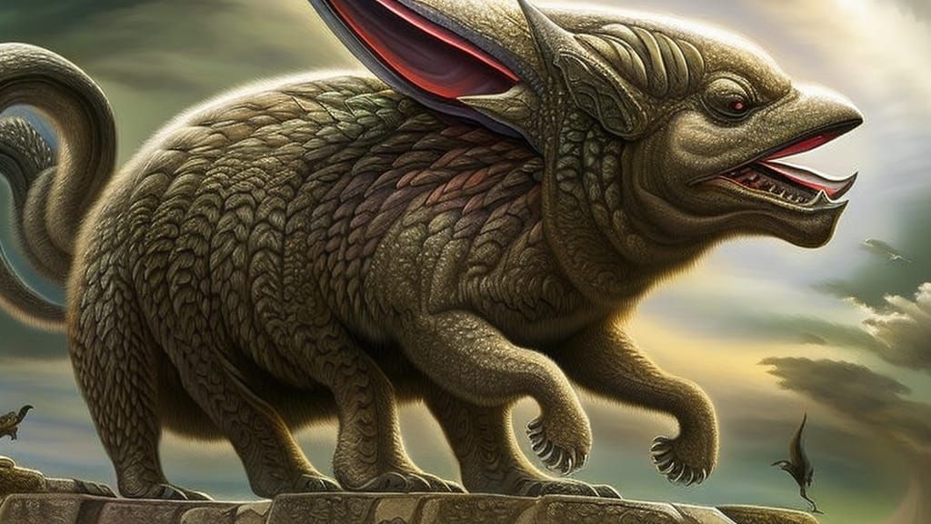 hybrid creature with a lot of legs