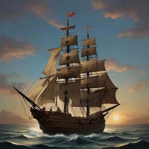 Pirate Ship in a Bottle: Miniature Maritime Art